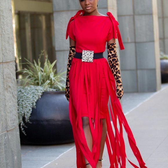 FRINGE MAXI SKIRT - Picture 3 of 5